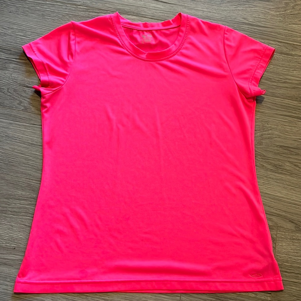 Champion C9 Women’s Dri-Fit athletic short sleeve crew neck shirt sz Large pink